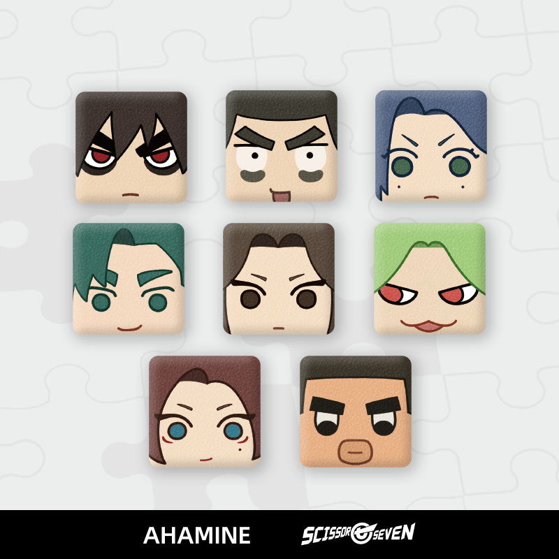 ちびスト 7人セット Scissor Seven Animation Memory Fragment Series Square PU Pin Blind