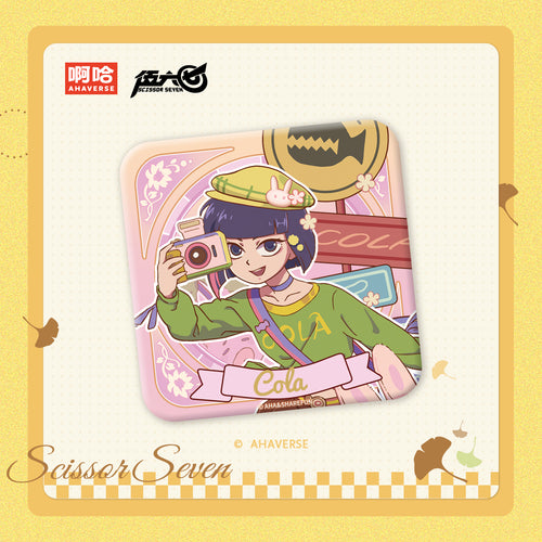 Scissor Seven Autumn Stroll Series Square Badge