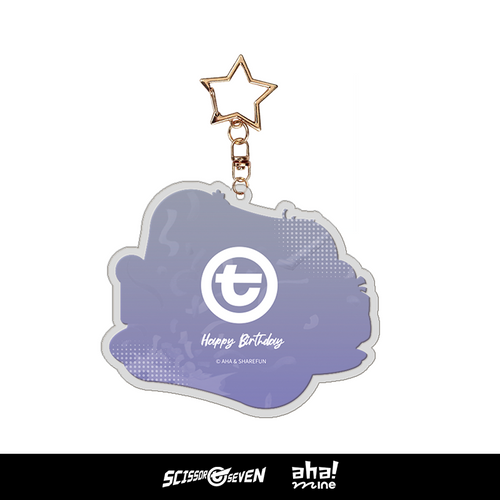 Scissor Seven Birthday Acrylic Key Chain