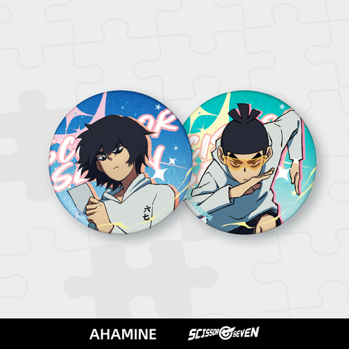 Scissor Seven Animation Memory Fragment Series Seven&Qi Character Pin Set