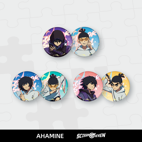 Scissor Seven Animation Memory Fragment Series Seven&Qi Character Pin Set