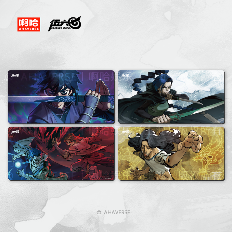 Scissor Seven OP Series S5 Square Badge、Acrylic Colored Paper、Acrylic Display Stand、Mouse Pad