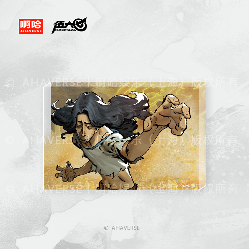 Scissor Seven OP Series S5 Square Badge、Acrylic Colored Paper、Acrylic Display Stand、Mouse Pad