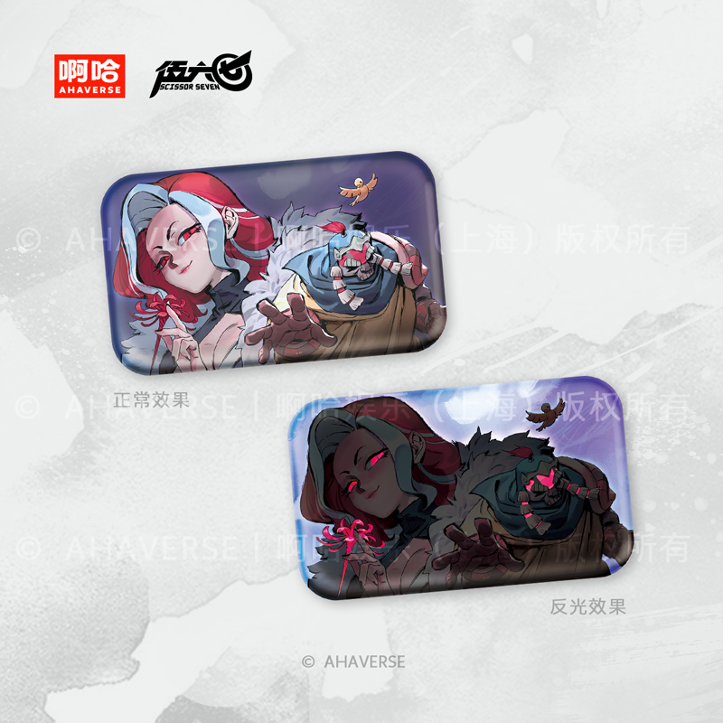 Scissor Seven OP Series S5 Square Badge、Acrylic Colored Paper、Acrylic Display Stand、Mouse Pad