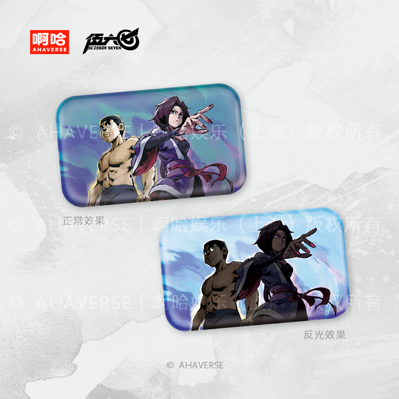 Scissor Seven OP Series S5 Square Badge、Acrylic Colored Paper、Acrylic Display Stand、Mouse Pad