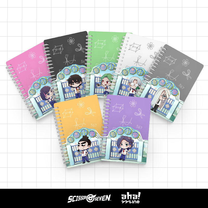 Scissor Seven School Series-Spiral Notebooks